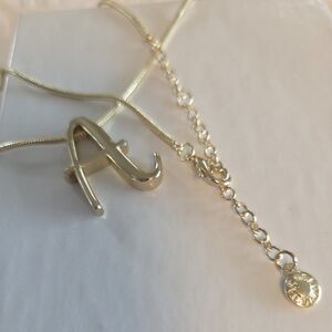 Letter A... BaubleBar Necklace Pendant NWOT